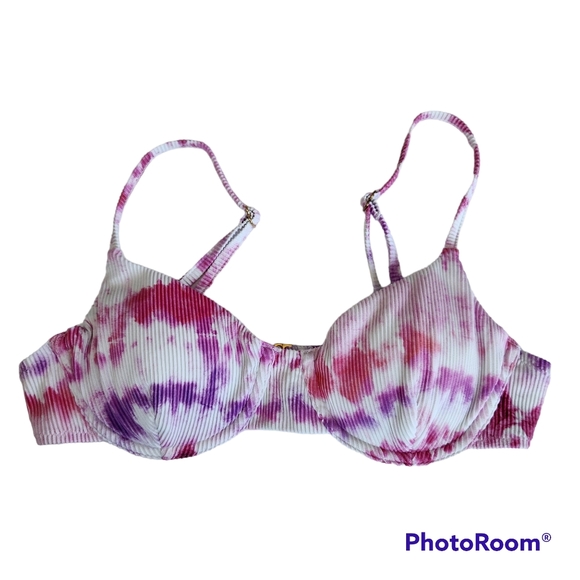 Victoria's Secret PINK Pastels TIe-Dye Underwire Padded Bikini Top Medium - Picture 8 of 8